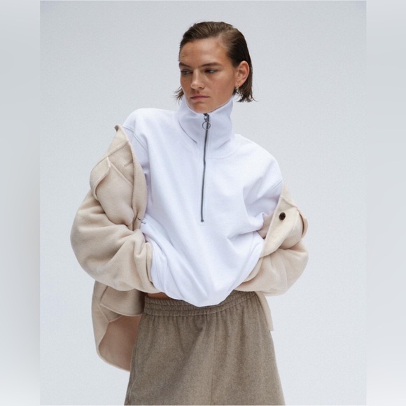 Thakoon Quarter Zip Pullover Sweatshirt - Picture 3 of 16